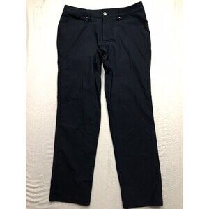 LULULEMON Pants Men 31 (32x28) Navy Classic 5 Pocket ABC Warpstreme Chino